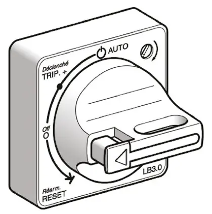 Produktfoto 1 von Schneider Electric Schwarz LU9A Drehgriff für TeSys U 300 mm, IP54