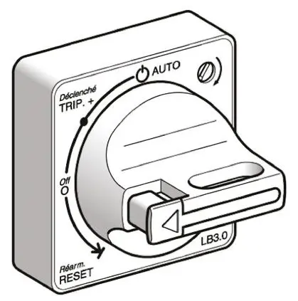 Produktfoto 1 von Schneider Electric Schwarz TeSyS U Drehgriff für TeSys U 300 mm, IP54