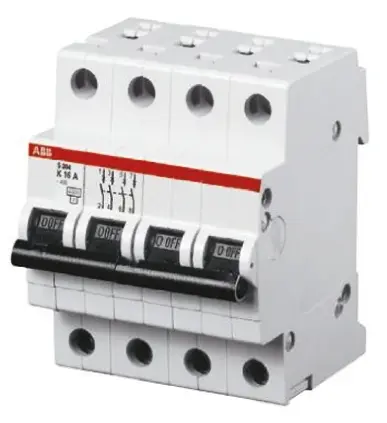 Produktfoto 1 von ABB S200 Miniaturüberlastschalter Typ C, Pol 4-polig 50 A 400 V ac, Abschaltvermögen 6 kA System Pro M Compact