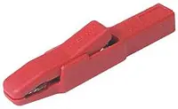 Produktfoto 1 von Hirschmann Test & Measurement Messing 9.5 mm Krokodilklemme, Rot Polypropylen Isoliert