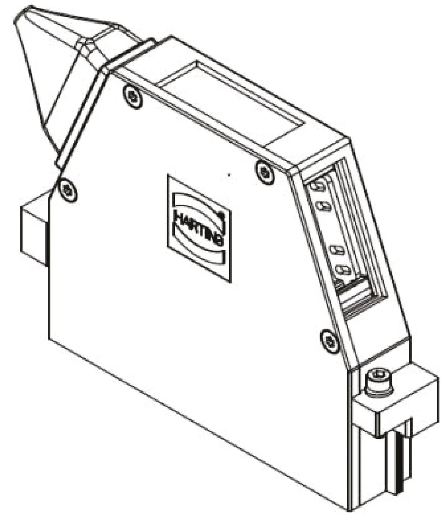 Produktfoto 1 von Harting 09 06 Gehäuse für DIN 41612-Steckverbinder