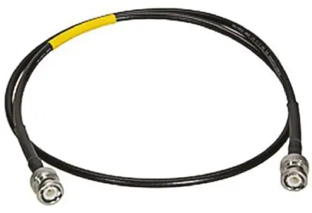 Produktfoto 1 von Huber+Suhner BNC-Messleitung Stecker / Stecker, Schwarz 1 m, 2.5kV