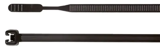 Produktfoto 1 von HellermannTyton Q50R Nylon 6.6 Kabelbinder Nicht lösbar Schwarz 4.7 mm x 210 mm