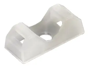 HellermannTyton CTQM5 Befestigungssockel, Nylon 6.6 Natur 21 mm x 9.5 mm für 4.5 mm