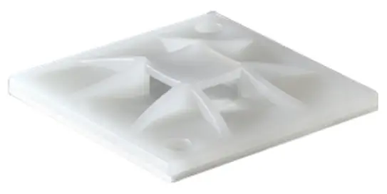 Produktfoto 1 von HellermannTyton QM Befestigungssockel, Nylon 6.6 Natur 30 mm x 5.1 mm Kabelbinder x 30 mm für 4.1 mm