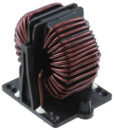 Produktfoto 1 von Schaffner RB Stromkompensierte Drossel, 3 mH, 16 A, Radial / R-DC 8.4 mΩ, max. 400 Hz, Ø 45.9 mm, Ø 2 mm x 58 mm