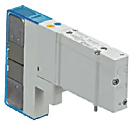 Produktfoto 1 von SMC SY5000 Pneumatik-Magnetspule / pilotgesteuertes Steuerventil 5/3 Einzelplatzinstallation,