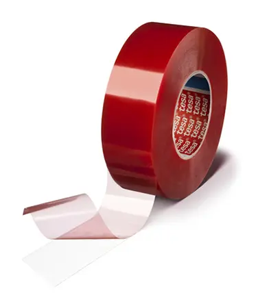 Produktfoto 1 von Tesa 04964-00075-00 Kunststoff-Klebeband doppelseitig, transparent, -40°C bis +200°C, Stärke 0.160mm, 50mm x 50m