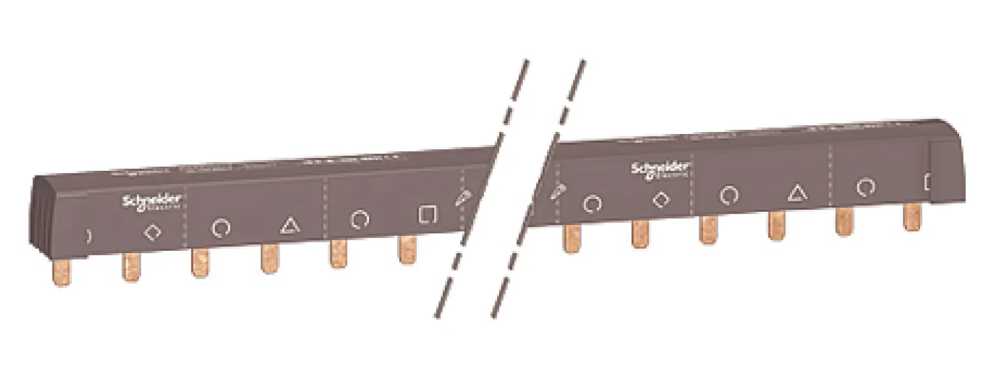 Produktfoto 1 von Schneider Electric, iC60 Reihe Stromschiene, 4 -phasig, 415 V ac 100 A, 18 mm Raster, Acti9 Reihe