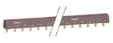 Produktfoto 1 von Schneider Electric, Acti9 Accessoires Reihe Stromschiene, 4 -phasig, 415 V ac 100A, 18 mm Raster, Acti9 Reihe