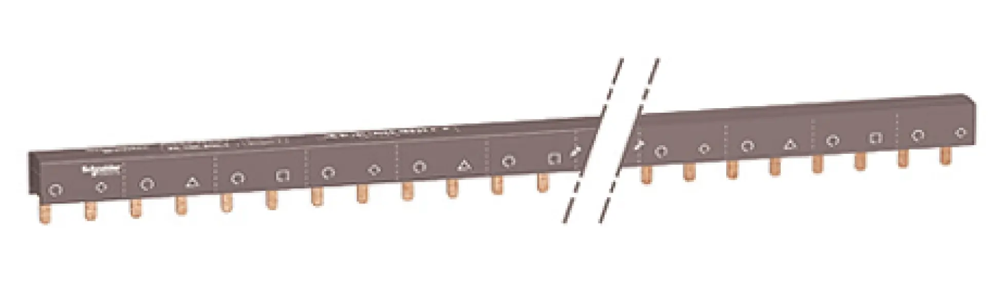 Produktfoto 1 von Schneider Electric, Acti9 Reihe Stromschiene, 4 -phasig, 415 V ac 100 A, 18 mm Raster, Acti9 Reihe