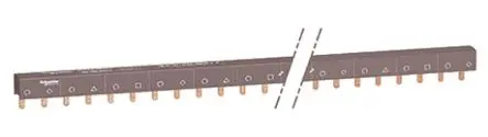 Produktfoto 1 von Schneider Electric, Acti9 Reihe Stromschiene, 4 -phasig, 415 V ac 100A, 18 mm Raster, Acti9 Reihe