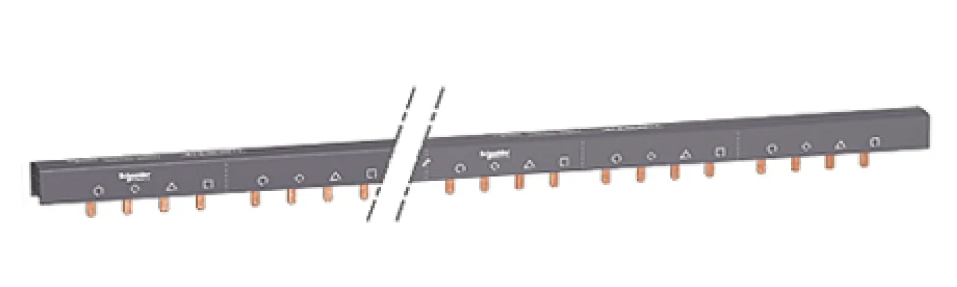 Produktfoto 1 von Schneider Electric, Acti9 Reihe Stromschiene, 4 -phasig, 415 V ac 100 A, 18 mm Raster, Acti9 Reihe
