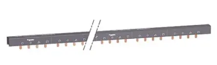 Produktfoto 1 von Schneider Electric, Acti9 Reihe Stromschiene, 4 -phasig, 415 V ac 100A, 18 mm Raster, Acti9 Reihe