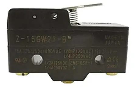 Produktfoto 1 von Omron Z Endschalter, Hebel 1-poliger Umschalter, IP00, Duroplastisches Harz 500V ac 15A