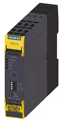 Produktfoto 1 von Siemens 3SK1 Sicherheitsrelais, 24V dc, 1-Kanal, 4 Sicherheitskontakte Zeitverzögert, 4 ISO 13849-1, Automatisch,
