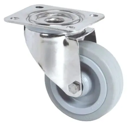Produktfoto 1 von Tente Drehbar Rolle, Rad ø 100 mm, 160 kg, Ges H. 128 mm, Rad B. 34 mm