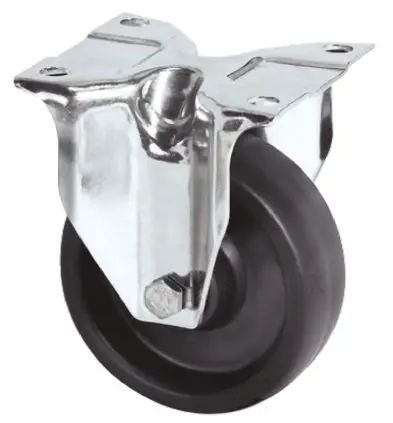 Produktfoto 1 von Tente Feststehend Rolle, Rad ø 80 mm, 100 kg, Ges H. 108 mm, Rad B. 35 mm, Elastisch