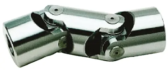 Produktfoto 1 von RS PRO 2 glatt Universalgelenk Stahl x 104 mm, Buchse 16 mm, bis 1000rpm