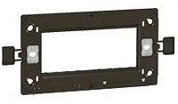 Produktfoto 1 von Legrand Rahmen Schwarz Kunststoff 2 Ausbrüche H. 80 mm B. 145 mm