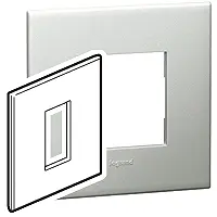 Produktfoto 1 von Legrand Blind Deckelplatte Weiß, Spiegelrot, Spiegelweiß, Helle Eiche, Gold, Spiegelgrau, Messing, Metallisch, Wenge,