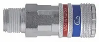 Produktfoto 1 von CEJN Pneumatische Schnellsteckkupplung Messing, Stahl Stecker, R, Standard & belüftete Sicherheit