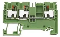 Produktfoto 1 von Wieland WTP 2.5/4 PE Schutzleiterklemme 1 Grün, Gelb, 2.5mm², 800V Steckbar ATEX