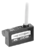 Produktfoto 1 von SMC Pneumatikzylinder & Betätiger-Schalter D-A7 Schienenverkehr Reed 24 V dc LED Signalleuchten