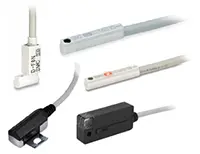 Produktfoto 1 von SMC Pneumatikzylinder & Betätiger-Schalter D-F7 3-Draht Schienenverkehr PnP Halbleiterrelais 28V dc LED Signalleuchten