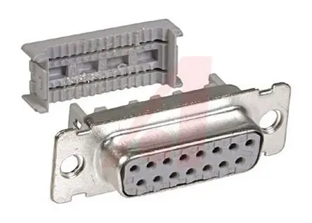 Produktfoto 1 von 3M 8300 D-Sub-Steckverbinder gewinkelt, 15-polig 1.27 mm Raster, Kabel Buchse
