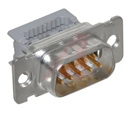 Produktfoto 1 von 3M 8200 D-Sub-Steckverbinder gewinkelt, 9-polig 1.27 mm Raster, Kabel Buchse