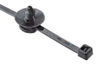 Produktfoto 1 von HellermannTyton T50RFT7 Nylon 6.6 Kabelbinder Innen gezackt Schwarz 4.6 mm x 202 mm