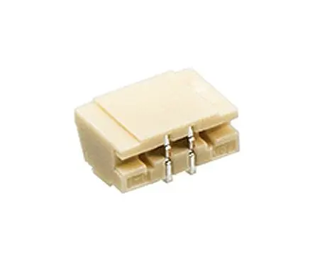 Produktfoto 1 von JST XSR Leiterplattenleiste Gerade, 2-polig / 1-reihig, Raster 0.6 mm Raster Oberfläche, Kabel-Platine, Ummantelt