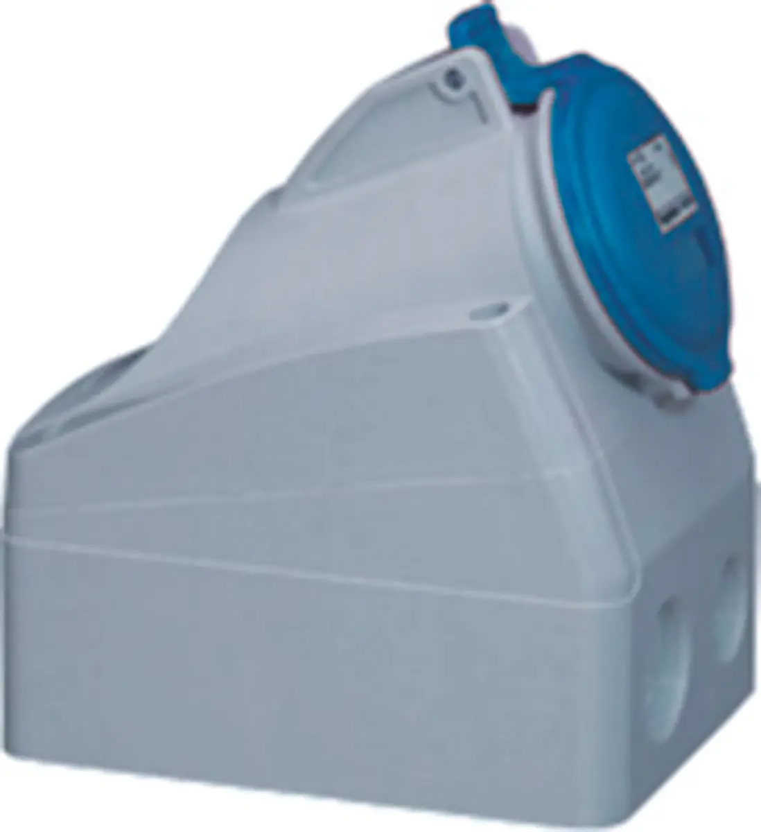 Legrand P17 Tempra Pro Leistungssteckverbinder Buchse Blau 2P + E, 230 V / 16A, Wandmontage IP44