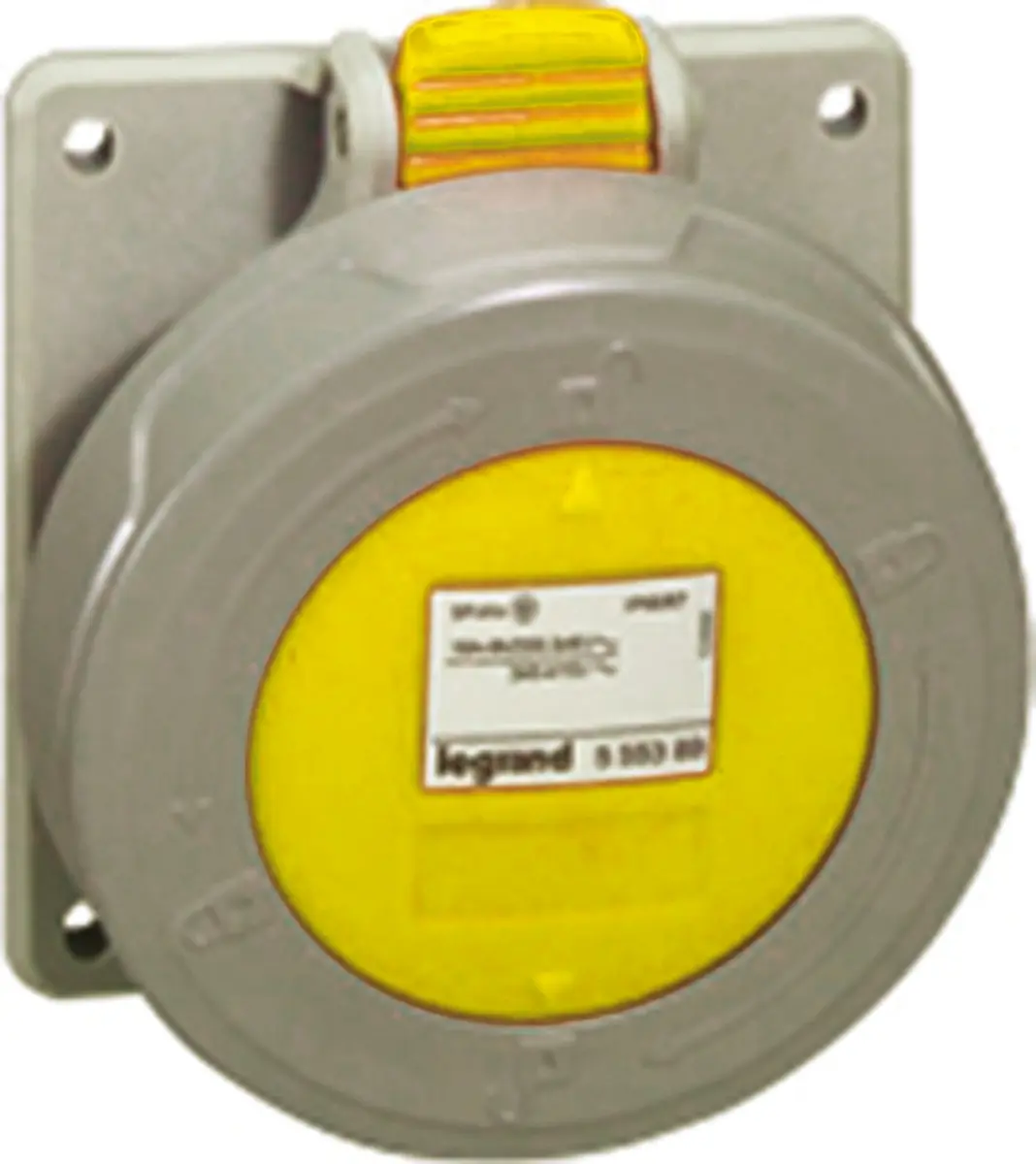 Produktfoto 1 von Legrand P17 Tempra Pro Leistungssteckverbinder Gelb, 110V 2P+PE / 16A, Panel IP66, IP67