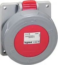 Produktfoto 1 von Legrand P17 Tempra Pro Leistungssteckverbinder Rot, 415V / 32A, Panel IP66, IP67