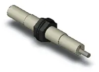 Produktfoto 1 von Omron M12 Näherungssensor Kapazitiv, Gewinderohr 4 mm NPN 10 → 30 V dc / 200 mA NC, IP66