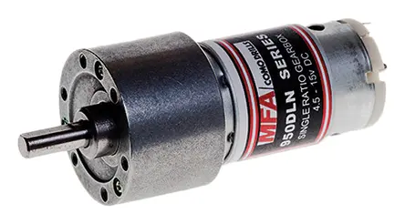 Produktfoto 1 von RS PRO 950DLN Bürsten-Getriebemotor DC-Getriebemotor bis 29 Ncm, 4.5/15.0 V / 7 W, 7300 rpm, Wellen-Ø 6 mm, 35 mm x 70.5
