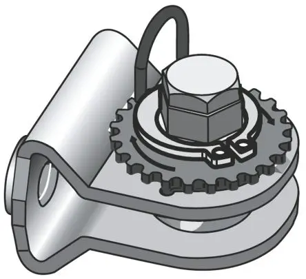 Produktfoto 1 von Telemecanique Sensors Preventa XY2C Seilspanner-Systemkomponenten Typ Kabelspanner