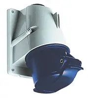 Produktfoto 1 von Amphenol Industrial Easy & Safe Leistungssteckverbinder Blau, 230V 2P+PE / 63A, Panel IP44