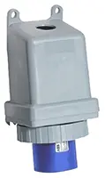 Amphenol Industrial Tough & Safe Leistungssteckverbinder Blau 2P+PE, 230V, Frontplattenmontage Gerade IP67 63A