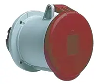 Produktfoto 1 von Amphenol Industrial Easy & Safe Leistungssteckverbinder Rot, 415V 3P+N+PE / 63A, Panel IP44