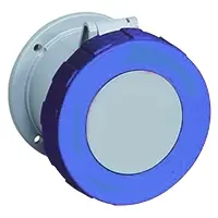 Produktfoto 1 von Amphenol Industrial Tough & Safe Leistungssteckverbinder Blau, 230V 2P+PE / 63A, Panel IP67