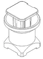 Produktfoto 1 von Radiall RP-SMP-Max Stecker Koaxialsteckverbinder SMP-Steckverbinder, Oberfläche, 50 Ω SMD, Standard, Gerade