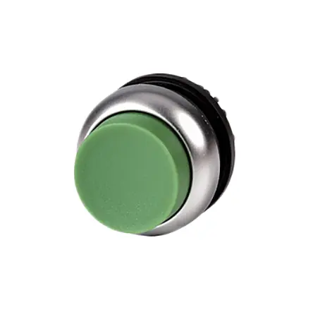 Produktfoto 1 von Eaton RMQ Titan M22 Drucktastenkopf Ø 22.5 mm, Grün Tastend Rund Rund Kunststoff, IP66