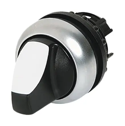 Produktfoto 1 von Eaton Wählschalterkopf Schwarz 2-Positionen 22mm Drehkopf Rastend