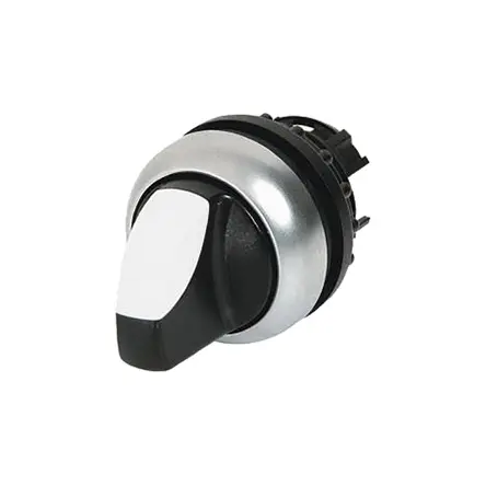 Produktfoto 1 von Eaton Wählschalterkopf Schwarz 2-Positionen 22mm Drehkopf Rastend