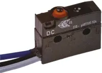 Produktfoto 1 von ZF Mikroschalter Knopf-Betätiger Lötanschluss, 10 A @ 250 V ac, 1-poliger Wechsler IP 67 340 CN -40°C - +120°C
