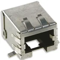 Produktfoto 1 von Molex 85543 Buchse Cat.5, Cat5e RJ45-Steckverbinder, 1-Port 8-polig Abgeschirmt SMD gewinkelt