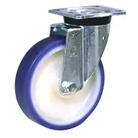 Produktfoto 1 von LAG Drehbar Rolle, Rad ø 100 mm, 250 kg, Ges H. 137 mm, Rad B. 15 mm